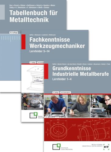 Paketangebot Werkzeugmechaniker: Lernfelder 1-14 + Tabellenbuch von VERLAG HANDWERK UND TECHNIK