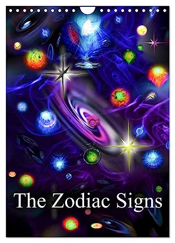 The Zodiac Signs (Wall Calendar 2025 DIN A4 portrait), CALVENDO 12 Month Wall Calendar: The Zodiac Signs in a brilliant combination of colors. ... of space and time in the world of the artist. von Calvendo