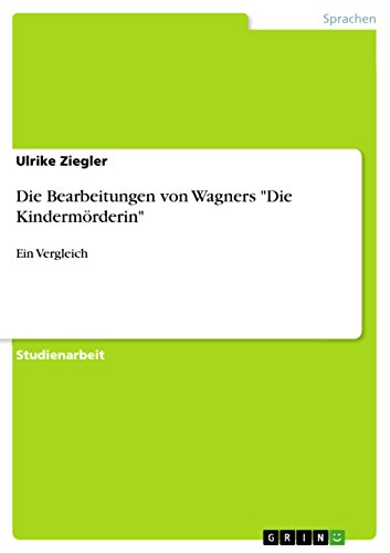 Die Bearbeitungen von Wagners "Die Kindermörderin": Ein Vergleich von GRIN Verlag