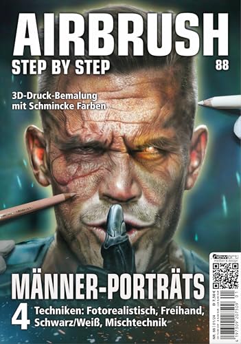 Airbrush Step by Step 88: Männer-Porträts (Airbrush Step by Step Magazin)