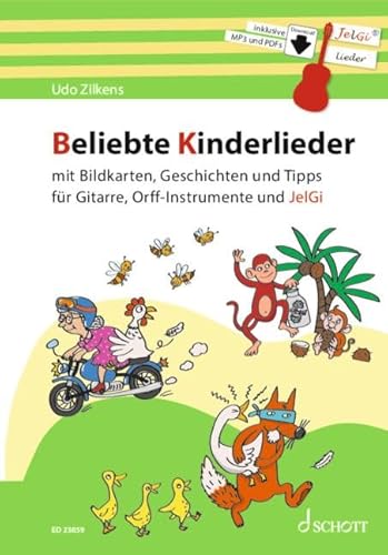 Beliebte Kinderlieder: mit Bildkarten, Geschichten und Tipps. Gitarre. Schülerheft. (Mini-Musicals) von SCHOTT MUSIC GmbH & Co KG, Mainz