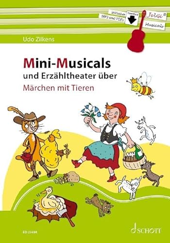 Mini-Musicals und Erzähltheater über Märchen mit Tieren: Gitarre. Lehrbuch.