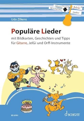 Populäre Lieder: mit Bildkarten, Geschichten und Tipps. Gitarre. (Mini-Musicals) von Schott Music
