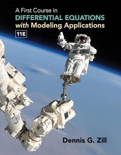 A First Course in Differential Equations with Modeling Applications (Mindtap Course List)