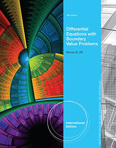 Differential Equations with Boundary-Value Problems, International Edition von Brooks Cole