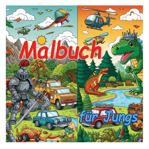 Malbuch für Jungs: Jungen malen aus von epubli