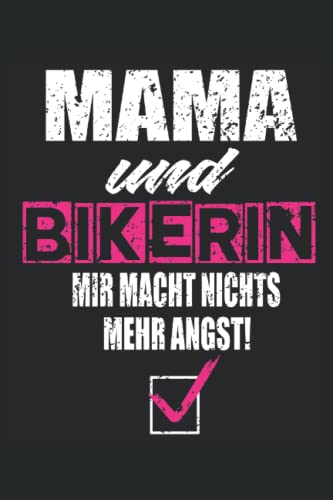 Bikerin: Notizbuch A5 Liniert - zum planen, organisieren und notieren