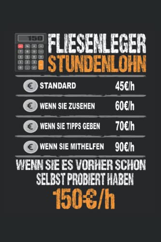 Fliesenleger: Notizbuch A5 Kariert - zum planen, organisieren und notieren