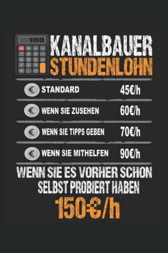 Kanalbau: Notizbuch A5 Liniert - zum planen, organisieren und notieren