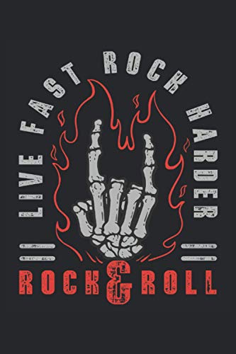 Rock and Roll Notizbuch: Rock and Roll Notizbuch A5 Kariert - zum planen, organisieren und notieren