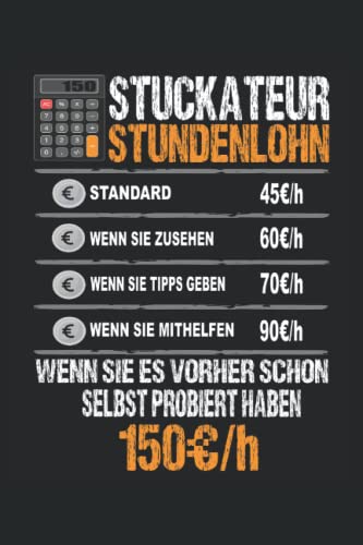 Stuckateur: Notizbuch A5 Kariert - zum planen, organisieren und notieren