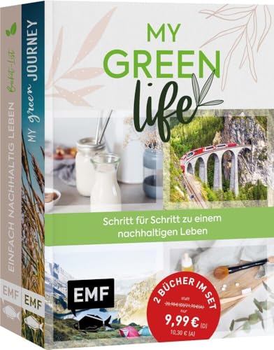 My green life: 2 Bücher im Bundle: Schritt für Schritt zu einem nachhaltigen Leben mit Bucket-List und Reisetagebuch: Tipps und Tricks für den Alltag und unterwegs von Edition Michael Fischer
