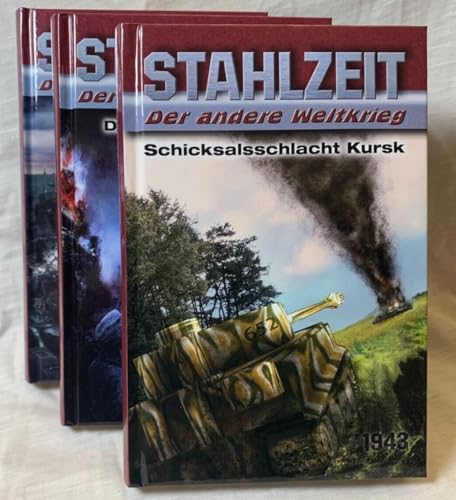 STAHLZEIT Bände 1-3: Schicksalsschlacht Kursk – Die Ostfront brennt! – D-Day: Die Invasion (STAHLZEIT Blöcke) von HJB Verlag & Shop KG