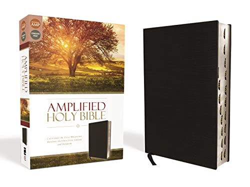 Amplified Holy Bible, Bonded Leather, Black, Thumb Indexed: Captures the Full Meaning Behind the Original Greek and Hebrew Amplified Holy Bible, Bonded Leather, Black, Thumb Indexed: Captures the Full Meaning Behind the Original Greek and Hebrew