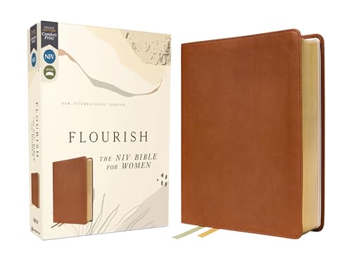 Flourish: The NIV Bible for Women, Leathersoft, Brown, Comfort Print: Flourish: the Niv Bible for Women, Brown, Comfort Print