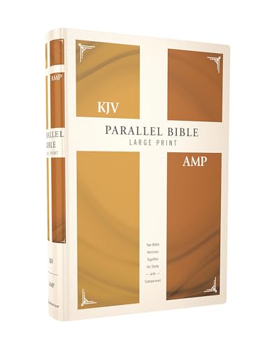 KJV, Amplified, Parallel Bible, Large Print, Hardcover, Red Letter: Two Bible Versions Together for Study and Comparison von Zondervan