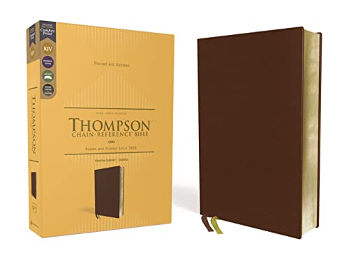 KJV, Thompson Chain-Reference Bible, Genuine Leather, Calfskin, Brown, Red Letter, Comfort Print: King James Version, Brown, Genuine Leather, Calfskin, Art Gilded Edges, Red Letter KJV, Thompson Chain-Reference Bible, Genuine Leather, Calfskin, Brown, Red Letter, Comfort Print: King James Version, Brown, Genuine Leather, Calfskin, Art Gilded Edges, Red Letter von HarperCollins