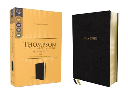 KJV, Thompson Chain-Reference Bible, Handy Size, European Bonded Leather, Black, Red Letter, Comfort Print: King James Version, Black, European Bonded Leather, Red Letter KJV, Thompson Chain-Reference Bible, Handy Size, European Bonded Leather, Black, Red Letter, Comfort Print: King James Version, Black, European Bonded Leather, Red Letter von HarperCollins