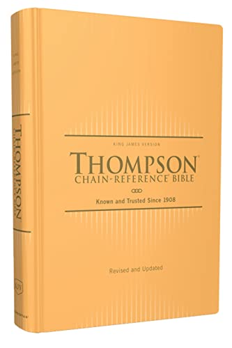 KJV, Thompson Chain-Reference Bible, Hardcover, Yellow Gold, Red Letter, Comfort Print: King James Version, Yellow Gold, Red Letter, Comfort Print