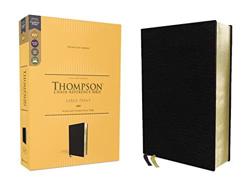 KJV, Thompson Chain-Reference Bible, Large Print, European Bonded Leather, Black, Red Letter, Comfort Print: King James Version, Black, European Bonded Leather, Red Letter KJV, Thompson Chain-Reference Bible, Large Print, European Bonded Leather, Black, Red Letter, Comfort Print: King James Version, Black, European Bonded Leather, Red Letter von HarperCollins
