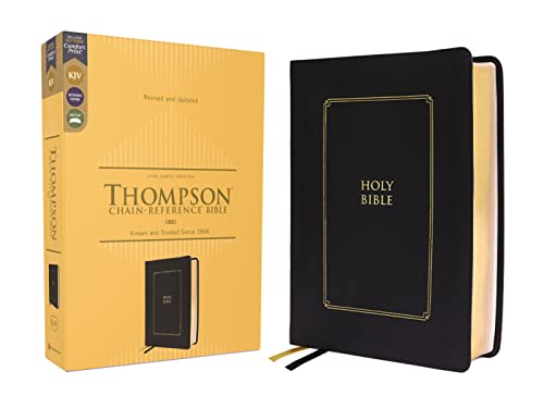 KJV, Thompson Chain-Reference Bible, Leathersoft, Black, Red Letter, Comfort Print: King James Version, Black, Leathersoft, Red Letter KJV, Thompson Chain-Reference Bible, Leathersoft, Black, Red Letter, Comfort Print: King James Version, Black, Leathersoft, Red Letter