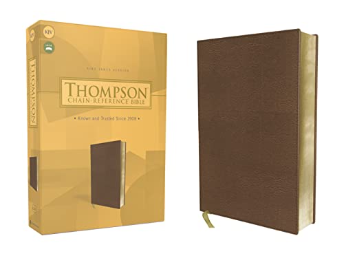 KJV, Thompson Chain-Reference Bible, Leathersoft, Brown, Red Letter: King James Version, Brown, Leathersoft, Red Letter KJV, Thompson Chain-Reference Bible, Leathersoft, Brown, Red Letter: King James Version, Brown, Leathersoft, Red Letter