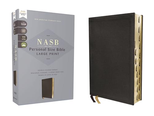 NASB, Personal Size Bible, Large Print, Genuine Leather, Calfskin, Black, Red Letter, 1995 Text, Thumb Indexed, Comfort Print: Nasb, Personal Size ... 1995 Text, Thumb Indexed, Comfort Print NASB, Personal Size Bible, Large Print, Genuine Leather, Calfskin, Black, Red Letter, 1995 Text, Thumb Indexed, Comfort Print: Nasb, Personal Size ... 1995 Text, Thumb Indexed, Comfort Print von Zondervan