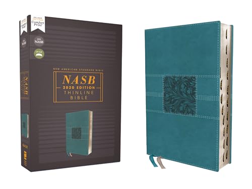 NASB, Thinline Bible, Leathersoft, Teal, Red Letter, 2020 Text, Thumb Indexed, Comfort Print: New American Standard Bible, Teal, Leathersoft, Red Letter, Thinline, Comfort Print NASB, Thinline Bible, Leathersoft, Teal, Red Letter, 2020 Text, Thumb Indexed, Comfort Print: New American Standard Bible, Teal, Leathersoft, Red Letter, Thinline, Comfort Print