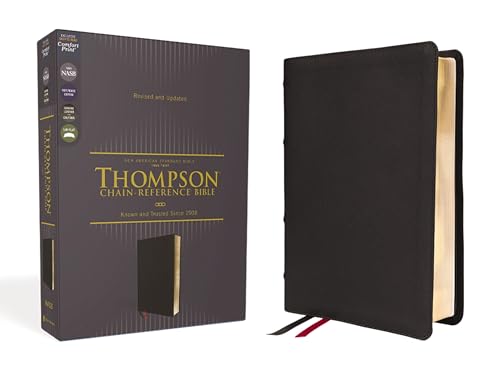 NASB, Thompson Chain-Reference Bible, Genuine Leather, Calfskin, Black, 1995 Text, Red Letter, Comfort Print: New American Standard, Black, Genuine ... Chain-Reference, Red Letter, Comfort Print NASB, Thompson Chain-Reference Bible, Genuine Leather, Calfskin, Black, 1995 Text, Red Letter, Comfort Print: New American Standard, Black, Genuine ... Chain-Reference, Red Letter, Comfort Print von Zondervan