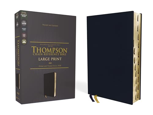 NASB, Thompson Chain-Reference Bible, Large Print, Leathersoft, Navy, 1995 Text, Red Letter, Thumb Indexed, Comfort Print: New American Standard, ... Chain-Reference, Red Letter, Comfort Print NASB, Thompson Chain-Reference Bible, Large Print, Leathersoft, Navy, 1995 Text, Red Letter, Thumb Indexed, Comfort Print: New American Standard, ... Chain-Reference, Red Letter, Comfort Print von Zondervan