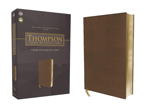 NASB, Thompson Chain-Reference Bible, Leathersoft, Brown, Red Letter, 1977 Text: New American Standard Bible, Thompson Chain-reference Bible, Brown, Red Letter NASB, Thompson Chain-Reference Bible, Leathersoft, Brown, Red Letter, 1977 Text: New American Standard Bible, Thompson Chain-reference Bible, Brown, Red Letter