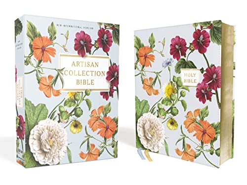 NIV, Artisan Collection Bible, Leathersoft, Blue Floral, Red Letter, Comfort Print NIV, Artisan Collection Bible, Leathersoft, Blue Floral, Red Letter, Comfort Print