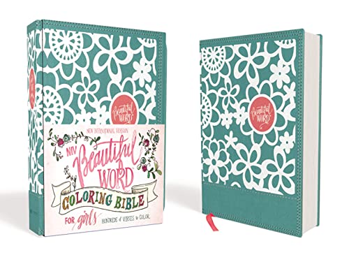 NIV, Beautiful Word Coloring Bible for Girls, Leathersoft over Board, Teal: Hundreds of Verses to Color NIV, Beautiful Word Coloring Bible for Girls, Leathersoft over Board, Teal: Hundreds of Verses to Color