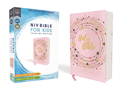 NIV, Bible for Kids, Flexcover, Pink/Gold, Red Letter, Comfort Print: Thinline Edition NIV, Bible for Kids, Flexcover, Pink/Gold, Red Letter, Comfort Print: Thinline Edition