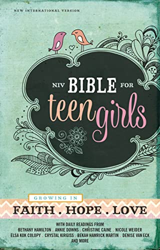 NIV, Bible for Teen Girls, Hardcover: Growing in Faith, Hope, and Love