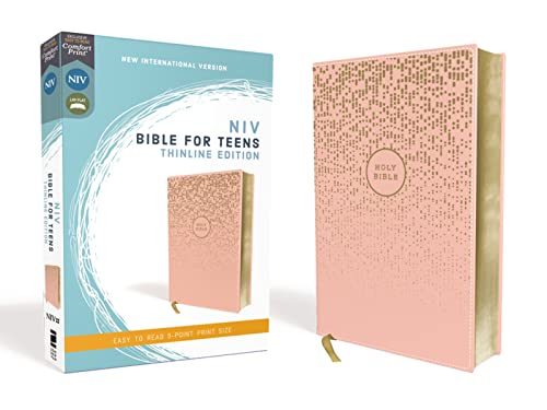 NIV, Bible for Teens, Thinline Edition, Leathersoft, Pink, Red Letter, Comfort Print NIV, Bible for Teens, Thinline Edition, Leathersoft, Pink, Red Letter, Comfort Print