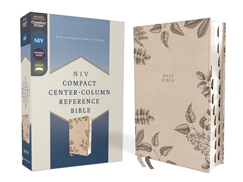 NIV, Compact Center-Column Reference Bible, Leathersoft, Stone, Red Letter, Thumb Indexed, Comfort Print: Niv, Center-column Reference Bible, Stone, Red Letter, Thumb Indexed, Comfort Print