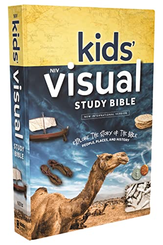 NIV, Kids' Visual Study Bible, Hardcover, Blue, Full Color Interior: Explore the Story of the Bible---People, Places, and History