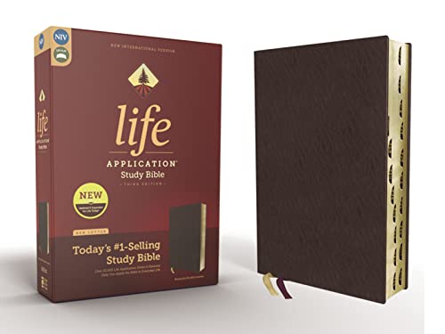NIV, Life Application Study Bible, Third Edition, Bonded Leather, Burgundy, Red Letter, Thumb Indexed: New International Version, Burgundy, Bonded Leather, Red Letter Edition