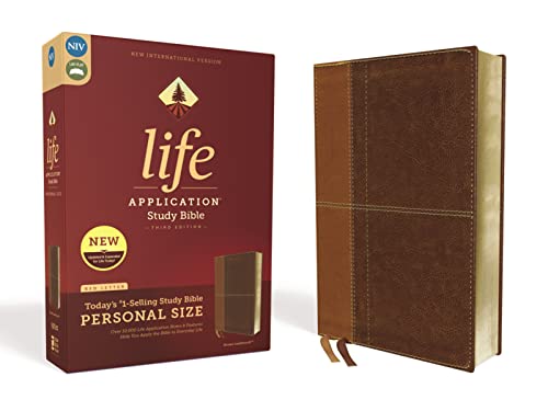 NIV, Life Application Study Bible, Third Edition, Personal Size, Leathersoft, Brown, Red Letter NIV, Life Application Study Bible, Third Edition, Personal Size, Leathersoft, Brown, Red Letter
