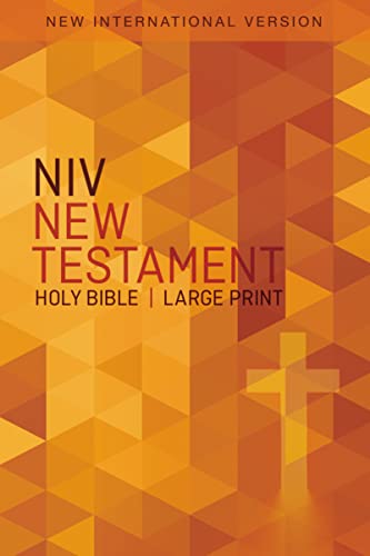 NIV, Outreach New Testament, Large Print, Paperback: New International Version, Orange Cross NIV, Outreach New Testament, Large Print, Paperback: New International Version, Orange Cross
