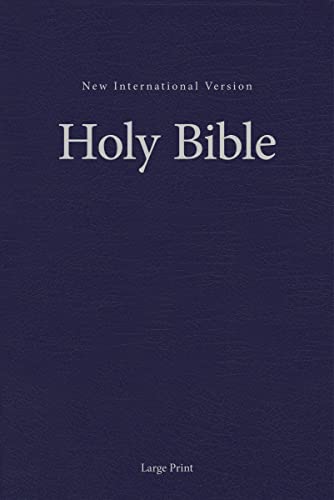 NIV, Pew and Worship Bible, Large Print, Hardcover, Blue, Comfort Print: New International Version, Blue, Pew and Worship