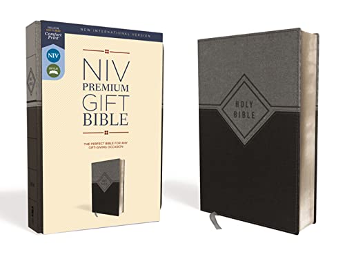 NIV, Premium Gift Bible, Leathersoft, Black/Gray, Red Letter, Comfort Print: The Perfect Bible for Any Gift-Giving Occasion NIV, Premium Gift Bible, Leathersoft, Black/Gray, Red Letter, Comfort Print: The Perfect Bible for Any Gift-Giving Occasion