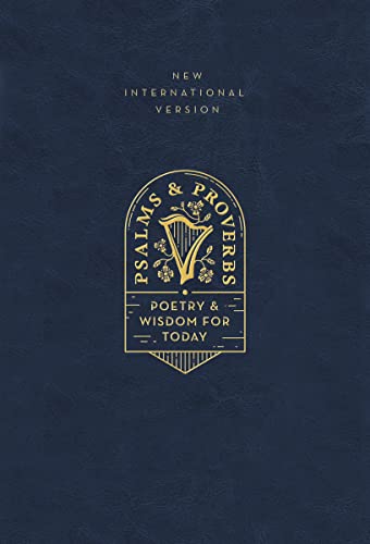 NIV, Psalms and Proverbs, Leathersoft over Board, Navy, Comfort Print: Poetry and Wisdom for Today