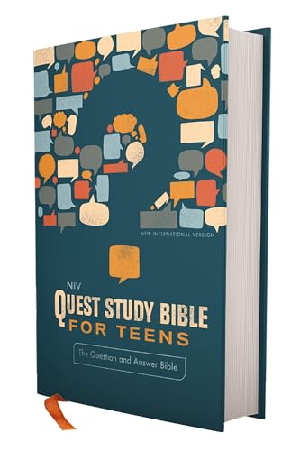 NIV, Quest Study Bible for Teens, Hardcover, Navy, Comfort Print: The Question and Answer Bible NIV, Quest Study Bible for Teens, Hardcover, Navy, Comfort Print: The Question and Answer Bible