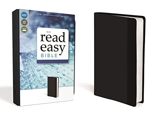 NIV, ReadEasy Bible, Large Print, Leathersoft, Black, Red Letter NIV, ReadEasy Bible, Large Print, Leathersoft, Black, Red Letter