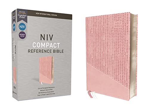 NIV, Reference Bible, Compact, Leathersoft, Pink, Red Letter, Comfort Print: New International Version, Pink, Leathersoft, Comfort Print
