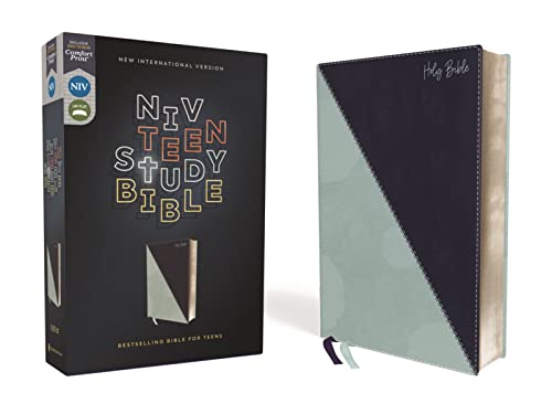 NIV, Teen Study Bible (For Life Issues You Face Every Day), Leathersoft, Teal, Comfort Print: New International Version, Teal, Leathersoft, Comfort Print