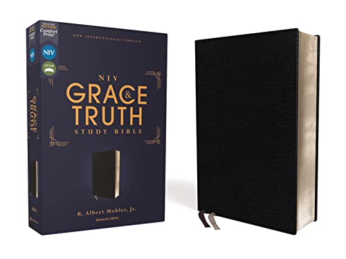 NIV, The Grace and Truth Study Bible (Trustworthy and Practical Insights), European Bonded Leather, Black, Red Letter, Comfort Print: New ... Leather, Black, Red Letter, Comfort Print von HarperCollins