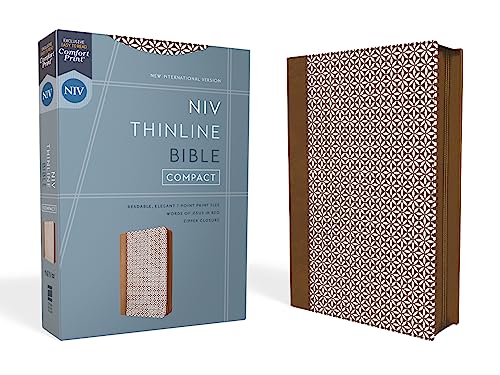NIV, Thinline Bible, Compact, Leathersoft, Brown/White, Zippered, Red Letter, Comfort Print: New International Version, Brown/White, Leathersoft, Thinline, Compact, Zippered, Red Letter, Comfort Print NIV, Thinline Bible, Compact, Leathersoft, Brown/White, Zippered, Red Letter, Comfort Print: New International Version, Brown/White, Leathersoft, Thinline, Compact, Zippered, Red Letter, Comfort Print